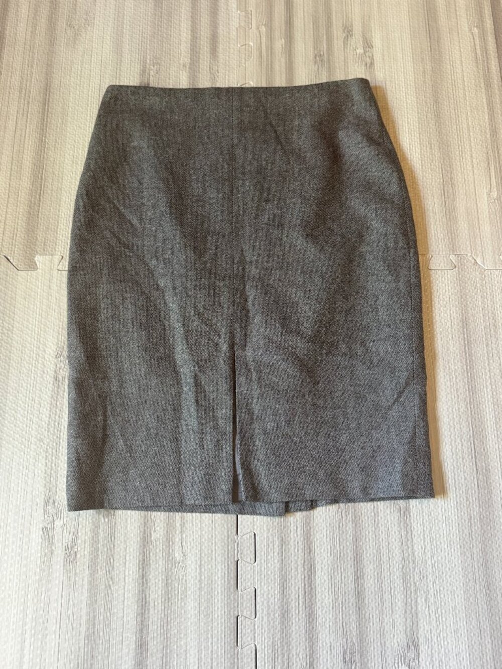 Boden Women's Gray Wool Blend Pencil Skirt
